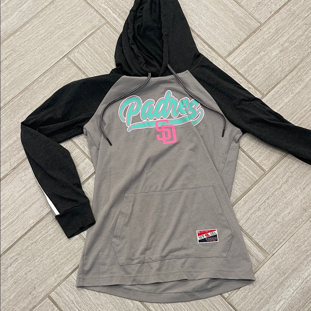 Gray and Black San Diego Padres Hoodie T